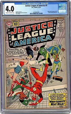 Buy Justice League Of America #5 CGC 4.0 1961 4239405004 • 98.83£