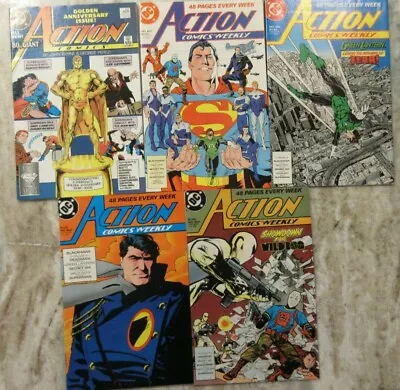 Buy Action Comics Weekly #600,601,602,603,604 DC 1988 Comic Books • 12.64£