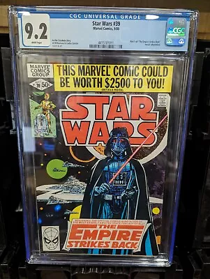 Buy Star Wars #39 1980 Marvel Comics CGC 9.2 NM- • 67.56£