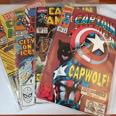 Buy Marvel Comics. Captain America No 369, 372, 375 And 405. Very Good Condition. • 12.99£