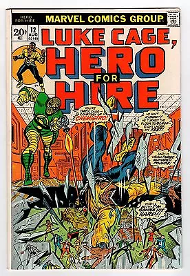 Buy Marvel LUKE CAGE, HERO FOR HIRE #12 1973 VF Vintage Comic • 20.86£