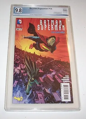 Buy Batman/Superman #14 - DC 2014 Modern Age 75th Anniversary Issue  - PGX NM/MT 9.8 • 35.55£