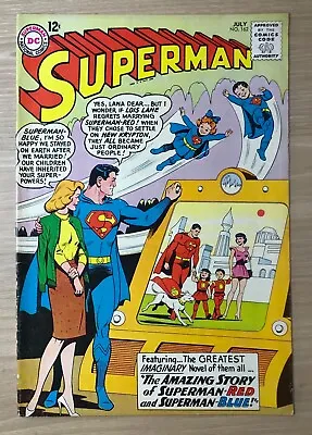 Buy Superman #162 DC Comics Silver Age 3rd App General Zod Superman Red & Blue F/vf • 94.87£