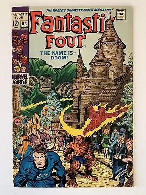 Buy Fantastic Four #84 5.0 Vg/fn 1969 Doctor Doom Cover Silver Age Marvel Comics • 24.38£