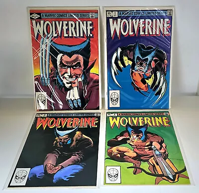 Buy Wolverine #1-4 1982 Mini Series NM 1st Solo Series (Bagged And Boarded) • 449£