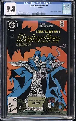 Buy Batman Detective Comics #577 CGC 9.8 NM/MT Key Year 2|McFarlane 1987 DC Comics • 158.11£