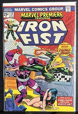 Buy Marvel Premiere #18 Origin Of Iron Fist VF/NM • 19.85£