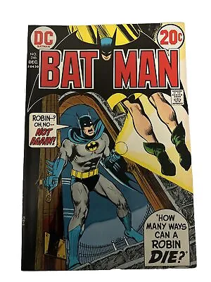 Buy Batman #246 How Many Ways Can A Robin DIE? Dec 1972 • 75.95£
