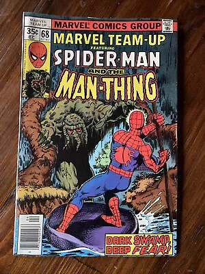Buy MARVEL TEAM-UP #68 Amazing SPIDER-MAN And MAN-THING Byrne (1974) Bronze Age • 11.87£