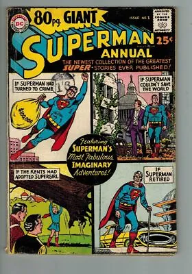 Buy 80 Page Giant (1964) #   1 (3.0-GVG) Eighty Page Giant Superman (752088) • 22.50£