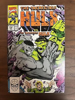 Buy The Incredible Hulk #376 VF+  Personality Conflict.  Hulk Vs. Hulk (Marvel 1990) • 9.65£
