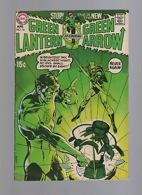 Buy Green Lantern #76 - With Green Arrow - Classic Neal Adams Cover - Mid Grade Plus • 479.70£