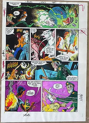 Buy Batman Detective Comics #583 Color Production Art Signed Adrienne Roy Coa Pg 5 • 43.50£