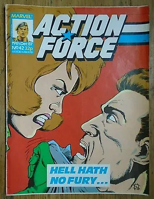 Buy ACTION FORCE No 42 MARVEL COMICS UK 19th Dec 1987 , • 8£