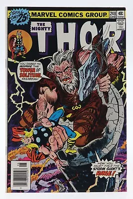 Buy Thor (1966) #248 Signed Tony DeZuniga On 1st Page Storm Giants Wein Buscema VF- • 25.30£