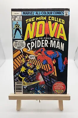 Buy Nova #12: Vol.1, Key Issue, UK Price Variant, Marvel Comics, Spiderman! (1977) • 8.95£