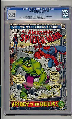Buy Amazing Spider-Man #119 CGC 9.8 NM/MT Unrestored Marvel Spidey Vs Hulk OW/W Pgs • 2,378.96£