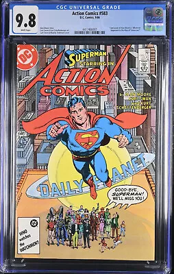 Buy Action Comics #583 Cgc 9.8 Highest Graded Cgc #4417466007 • 118.59£
