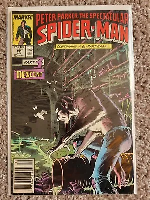 Buy Spectacular Spider-Man #131 (1987) Newsstand Kraven's Last Hunt Marvel Comic VF  • 8.67£