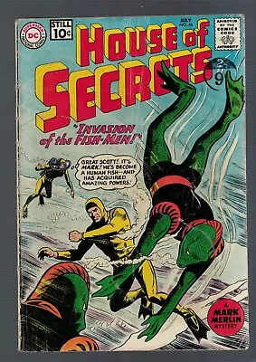 Buy Dc Comics House Of Secrets 46 Invasion Fish Men  VG 4.0 1961 Justice League • 16.99£