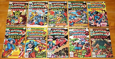 Buy Marvel 1973-1976 CAPTAIN AMERICA No. 165, 170, 182, 194, 195, 196, 200, 201 + • 40.78£