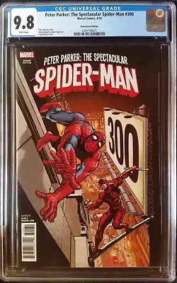 Buy Peter Parker Spectacular Spider-Man (2017) #300 Miller Remastered CGC 9.8 1:500 • 275.93£