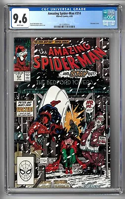 Buy Amazing Spider-Man #314 CGC 9.6 WHITE Marvel 1989 Key Christmas Todd McFarlane • 63.33£