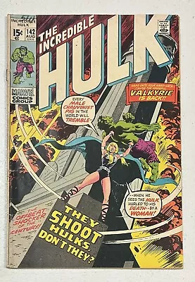 Buy Marvel Comics The Incredible Hulk -  Issue #142 G/VG • 12.04£