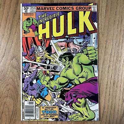Buy The Incredible Hulk #255 Iconic Thor Cover Marvel Comics 1980 FN I Combine Ship! • 9.45£