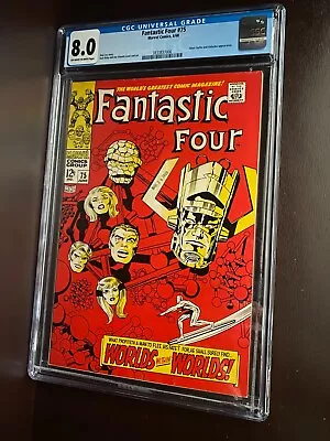 Buy Fantastic Four #75 (1968) / CGC 8.0 / Silver Surfer & Galactus App / Silver Age • 119.72£