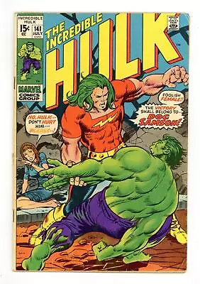 Buy Incredible Hulk #141 GD/VG 3.0 1971 • 38.38£