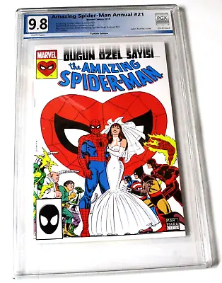 Buy Amazing Spiderman Annual #21 Newstand Edition Turkish Pgx Graded 9.8 Superhero • 75.11£
