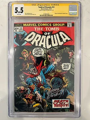 Buy Tomb Of Dracula #13 CGC 5.5 SIGNED MARV WOLFMAN Origin Of Blade 1st Deacon Frost • 199.87£