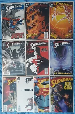 Buy Superman 1987 2nd Series #191,192,193,194,195,196,197,198,199,200 NM • 15.83£