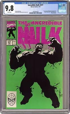 Buy Incredible Hulk #377 1st Printing CGC 9.8 1991 3920954025 • 104.41£