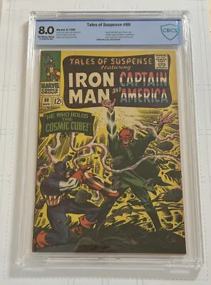 Buy Tales Of Susepense #80 (marvel 1966) Cbcs 8.0! Dna Collection! Captain America! • 178.75£