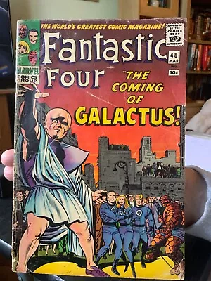 Buy Fantastic Four #48 KEY 1st Appearance Galactus & Silver Surfer (Marvel 1966) • 350£
