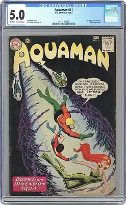 Buy Aquaman #11 CGC 5.0 1963 2017182003 1st App. Mera • 307.77£