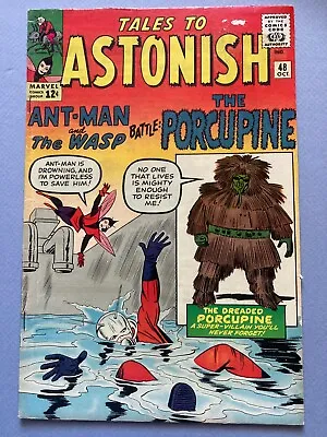Buy Tales To Astonish #48  Ant-Man And The Wasp Battle:  Porcupine   VG+ 4.5 • 46.37£