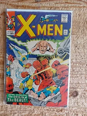 Buy X-Men 15 (2nd Appearance Of The Sentinels) Origin Of The Beast VG • 44.99£
