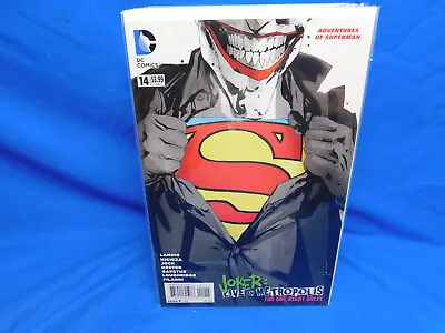 Buy Adventures Of Superman #14 2nd Print (2014, DC) VF/NM Joker Cover By Jock • 10.45£