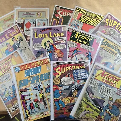Buy 13 ACTION JIMMY OLSEN LOIS LANE SUPERBOY SUPERMAN DC Comics 1950s/60s Silver Age • 35.08£