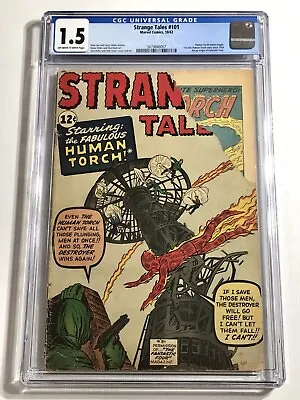 Buy 1962 Strange Tales #101 Cgc 1.5 First Solo Silver Age Human Torch • 115.18£
