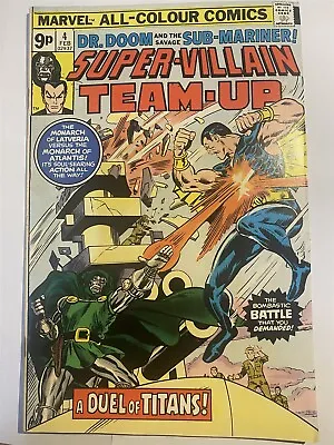 Buy SUPER-VILLAIN TEAM-UP #4 Dr. Doom Sub-Mariner Marvel Comics 1975 VF/NM • 3.69£