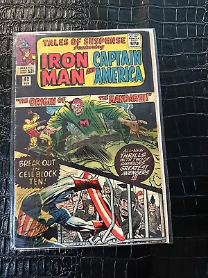 Buy TALES OF SUSPENSE #62 Marvel Comics 1965 Captain America, Origin Of Mandarin PR • 15.81£