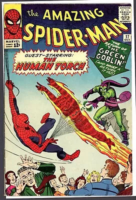 Buy Amazing Spider-Man #17 VG/Fine 5.5-6.0 2nd GREEN GOBLIN (1964) • 559.66£
