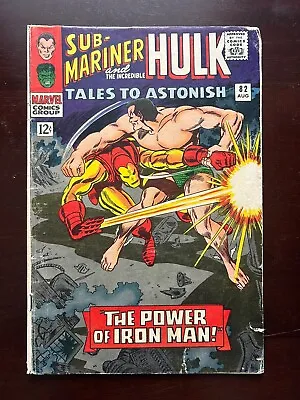 Buy Marvel Comics Tales To Astonish #82 Silver Age Iron Man Sub-Mariner 1966 • 19.76£