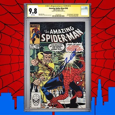 Buy CGC 9.8 SS Amazing Spider-Man #246 Signed By John Travolta Cameo Appearance • 899.46£