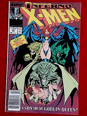 Buy 1989 Uncanny X-Men #241 Newsstand Edition Origin Of Madelyne Pryor 80s Key Vtg • 11.11£