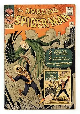Buy Amazing Spider-Man #2 GD/VG 3.0 RESTORED 1963 1st App. Vulture • 1,497.14£